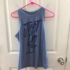 Women’s Blue‎ Nike Sleeveless Tee Just Do It Size Medium